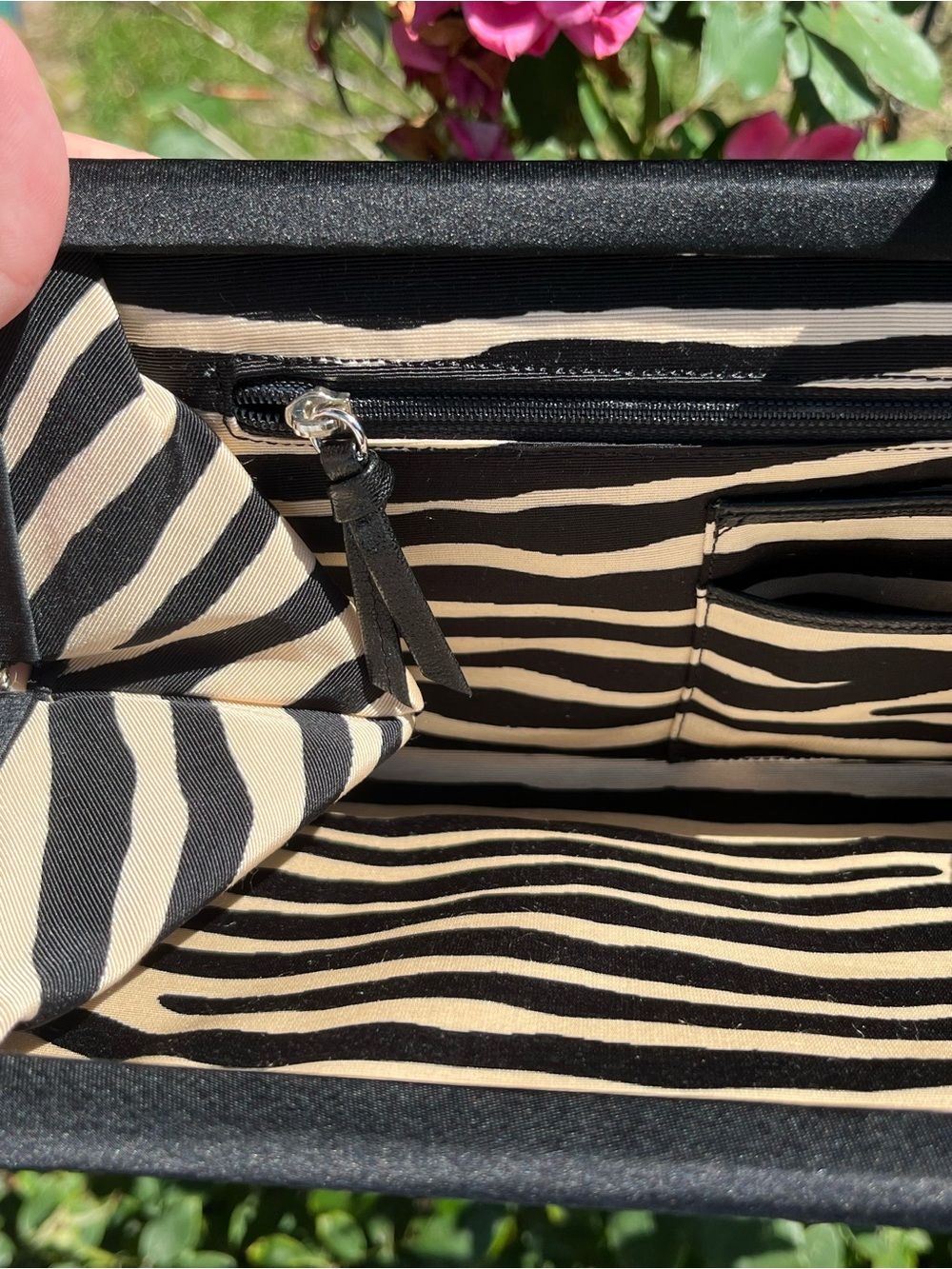 Vintage Y2K Kate Spade Satin Evening Clutch matching Kisslock Coin Purse Italy - Picture 12 of 16